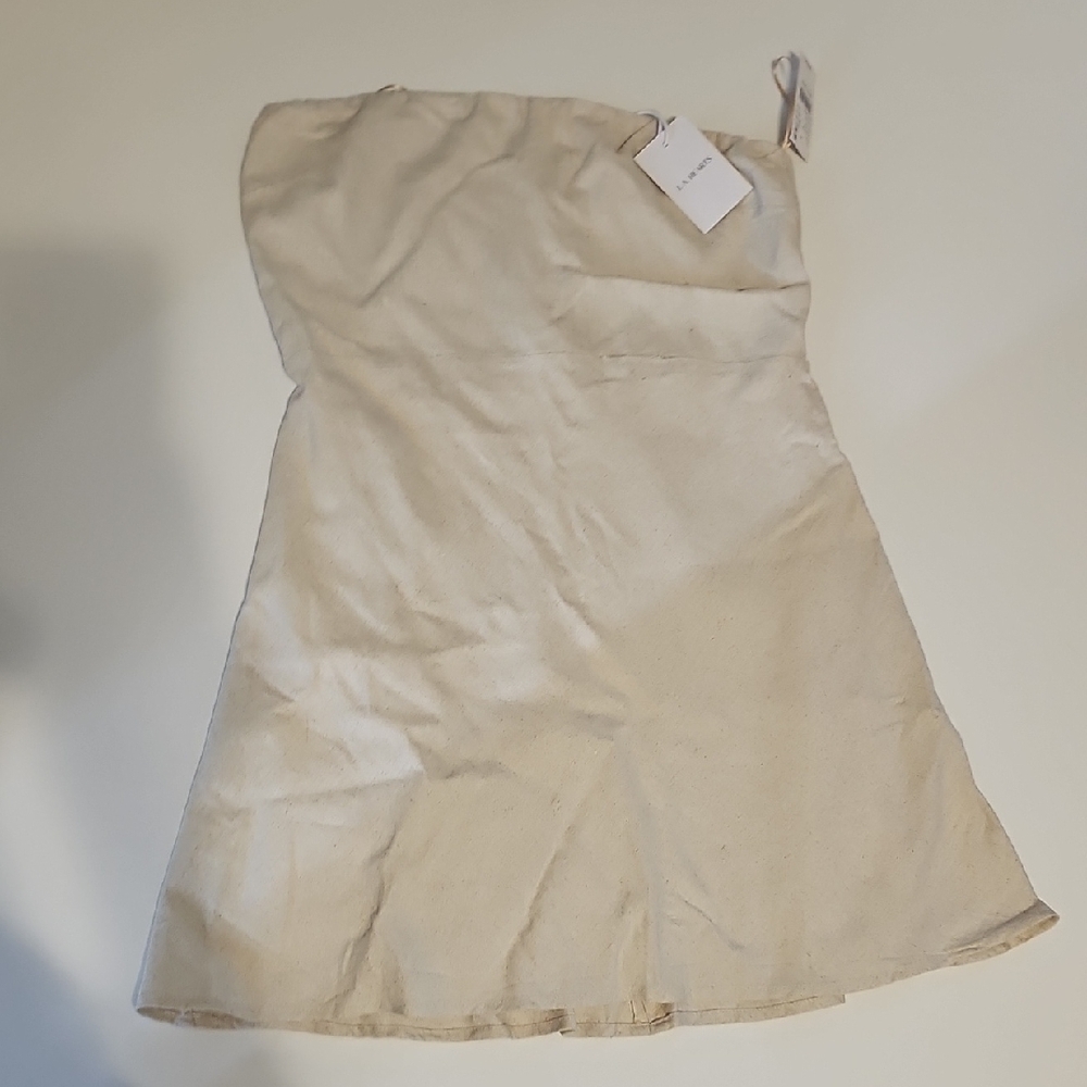 PacSun Strapless Cream Dress